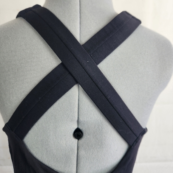 Lululemon Girly Active Peplum Crisscross Back Medium Support Tank Top Black 6 - Picture 8 of 15